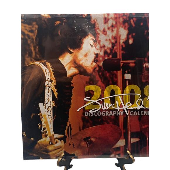 Authentic Discography Jimi Hendrix Wall Calendar 2008 New Sealed Memorabilia - Picture 3 of 6
